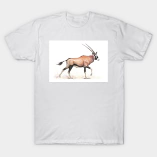 Oryx - Gemsbok - African Antelope - by Nadya Neklioudova T-Shirt